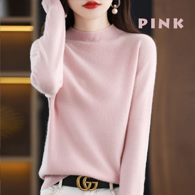 ニットセーターハーフハイネック(00007)