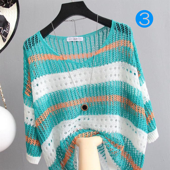 ボーダーモモンガニット(00010)