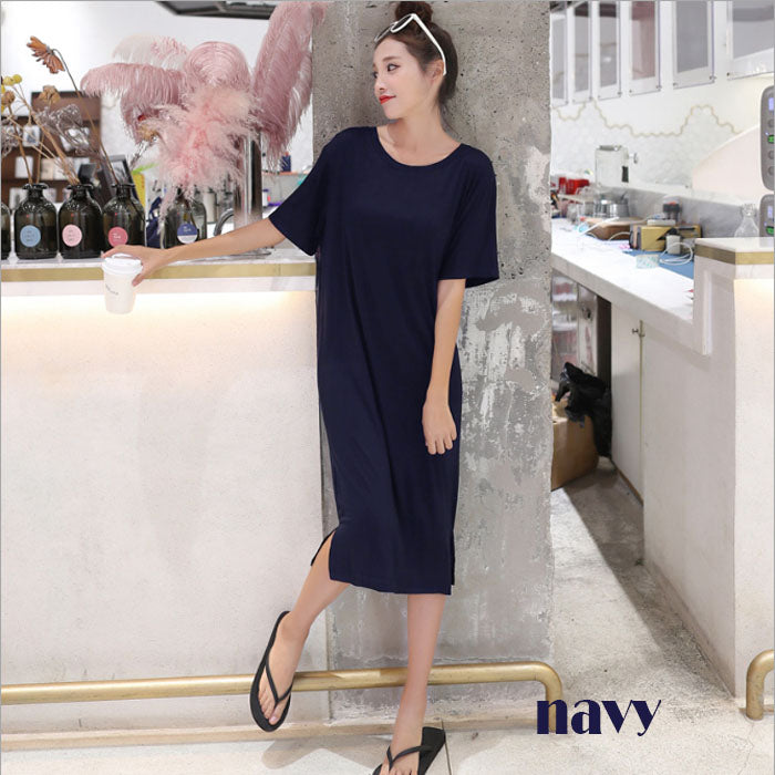 Tシャツワンピース スリッド(10096)