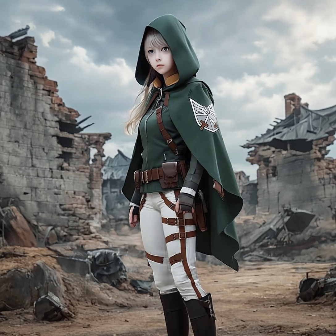 コスプレ コスチューム 進撃 巨人 仮想 ハロウィン(90034)