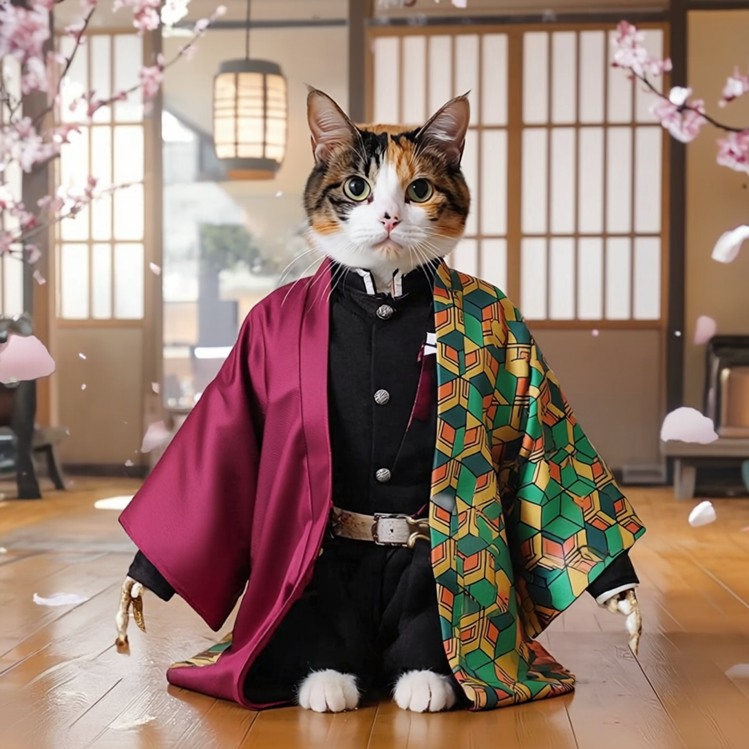 コスプレ コスチューム 鬼滅 刃 富岡義勇 仮想 ハロウィン(90037)