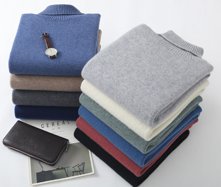 ハイネックニットセーター トップス レディース(10064)