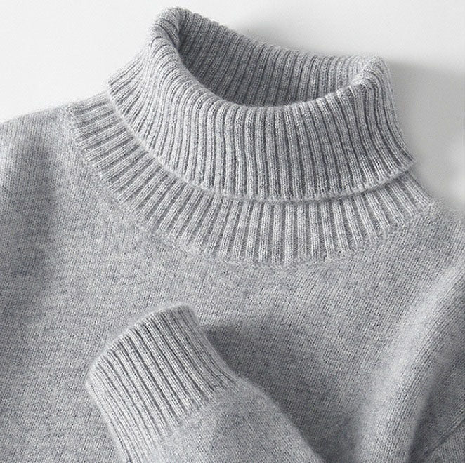 ハイネックニットセーター トップス レディース(10064)