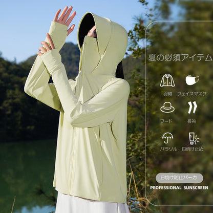 日焼け止めパーカ UVカット 紫外線防止 ラッシュガード(10290)
