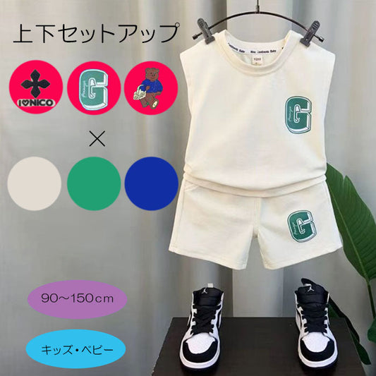 子どもユニフォーム風セットアップ(30039)