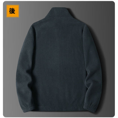 裏フリースブルゾン ジャケット トップス メンズ 暖か(70007)