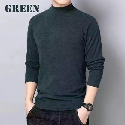 暖かロンＴ トップス 無地 メンズ 起毛 暖か(70019)