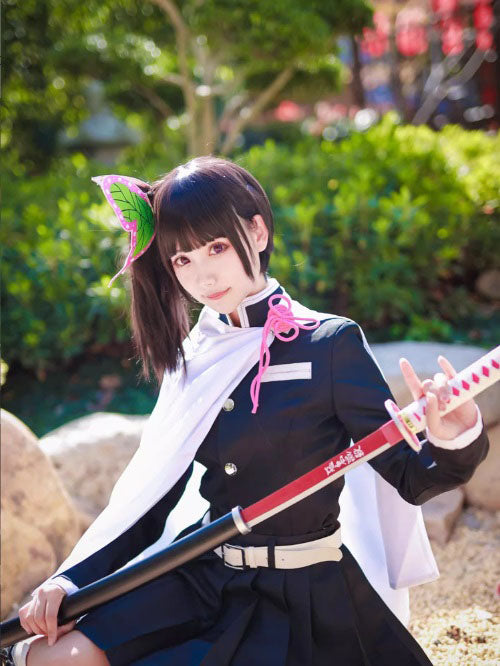 コスプレ コスチューム 鬼滅 刃 カナヲ 仮想 ハロウィン(90035)