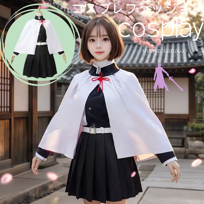 コスプレ コスチューム 鬼滅 刃 カナヲ 仮想 ハロウィン(90035)