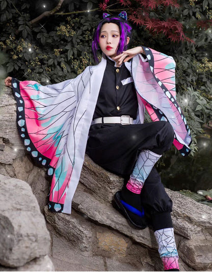 コスプレ コスチューム 鬼滅 刃 胡蝶しのぶ 仮想 ハロウィン(90036)