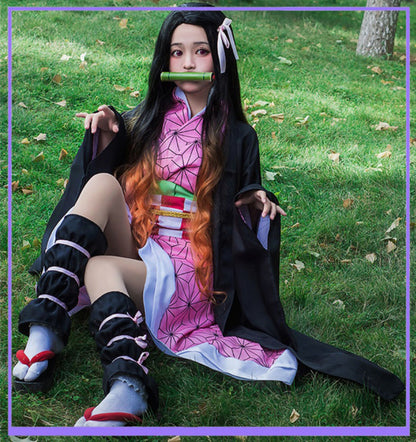 コスプレ コスチューム 鬼滅 刃 禰豆子 仮想 ハロウィン(90038)