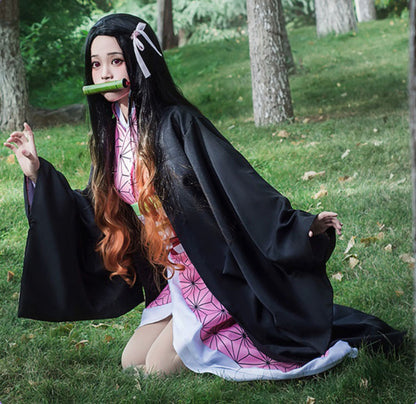 コスプレ コスチューム 鬼滅 刃 禰豆子 仮想 ハロウィン(90038)