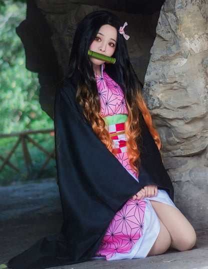 コスプレ コスチューム 鬼滅 刃 禰豆子 仮想 ハロウィン(90038)