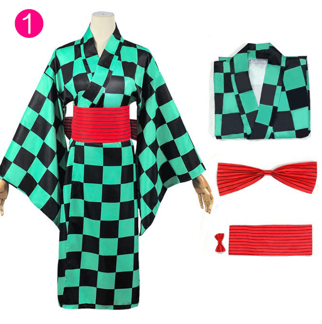 コスプレ  コスチューム 鬼滅の刃 着物 仮装 ハロウィン(90042)