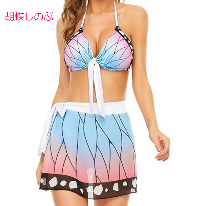 コスプレ  コスチューム 鬼滅の刃 水着 夏 プール(90043)