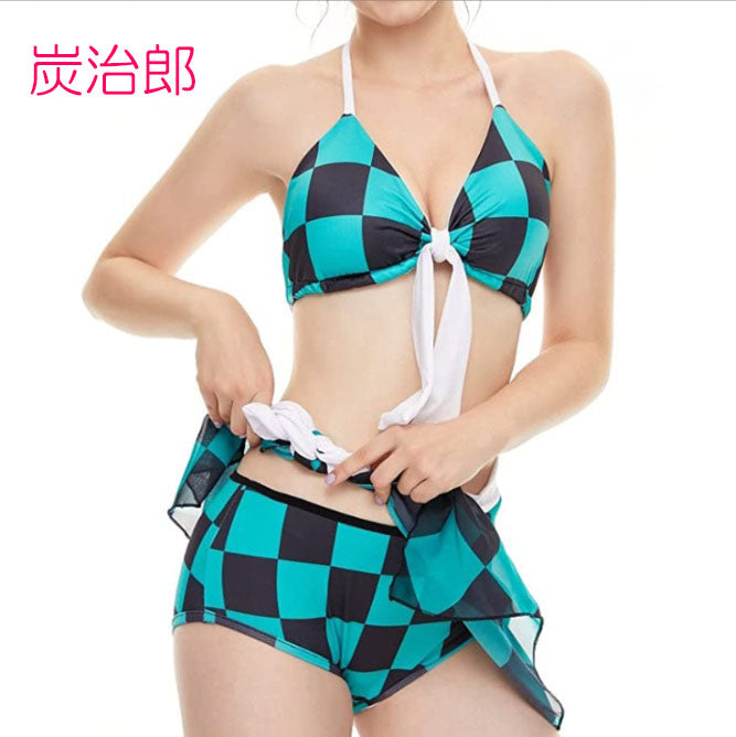 コスプレ  コスチューム 鬼滅の刃 水着 夏 プール(90043)