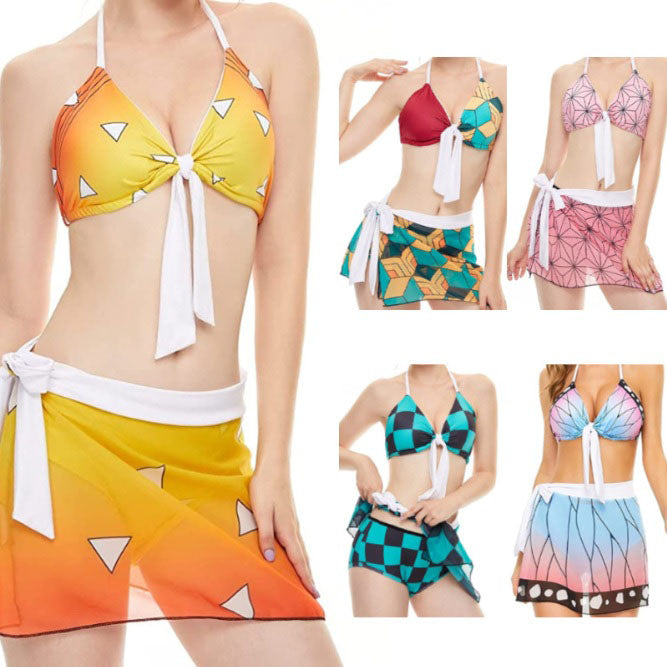 コスプレ  コスチューム 鬼滅の刃 水着 夏 プール(90043)