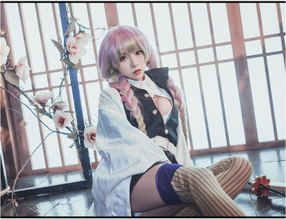 コスプレ  コスチューム 甘露寺蜜璃 鬼滅の刃(90046)