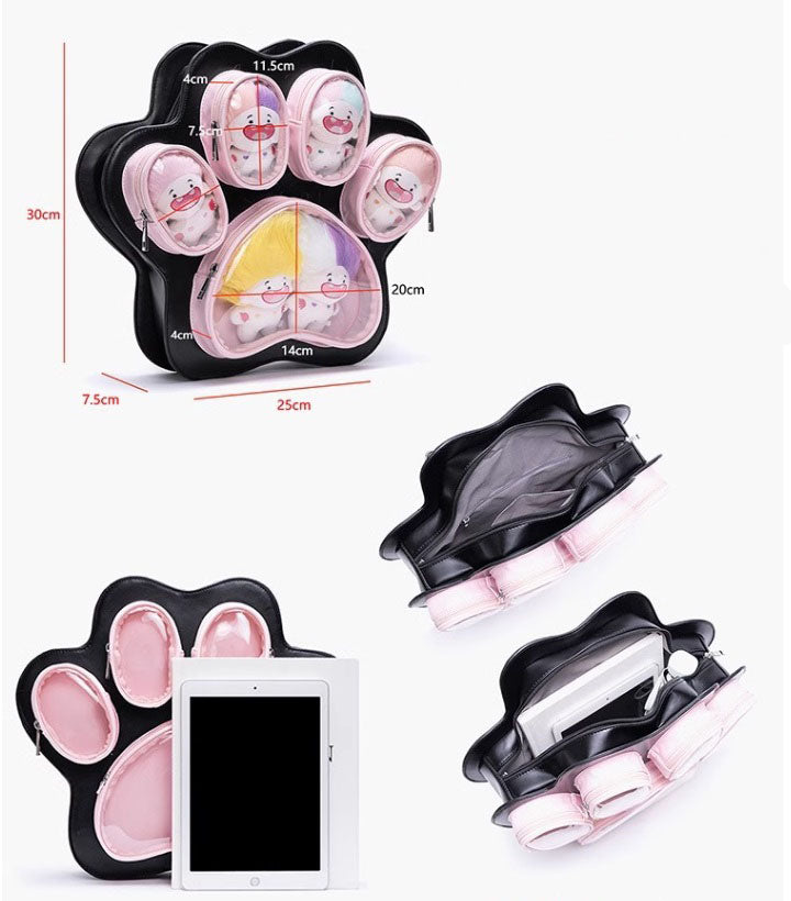 肉球バッグ リュック 猫 アウトドア(90064)