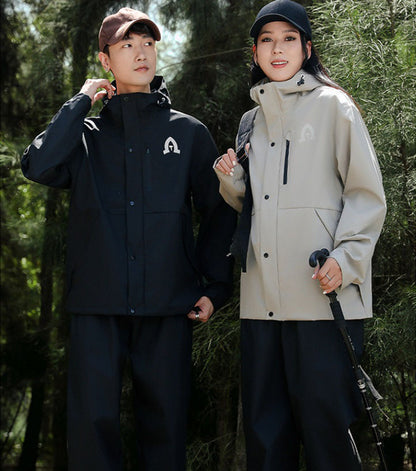 ウィンドブレーカー  マウンテンパーカ レインコート アウター ジャケット 上下セット ユニセックス (90073)
