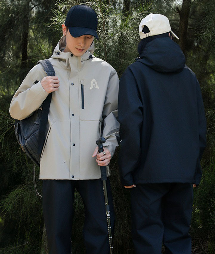 ウィンドブレーカー  マウンテンパーカ レインコート アウター ジャケット 上下セット ユニセックス (90073)
