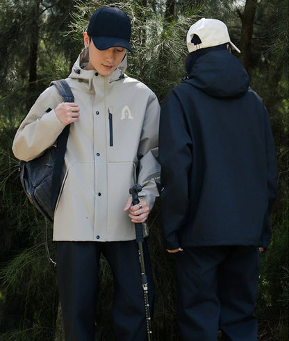 ウィンドブレーカー  マウンテンパーカ レインコート アウター ジャケット 上下セット ユニセックス (90073)