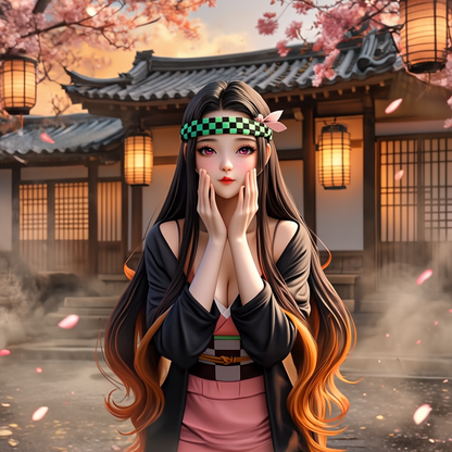 バンダナ ヘッドギア ヘッドバンド コスプレ コスチューム 鬼滅の刃風  (90060)