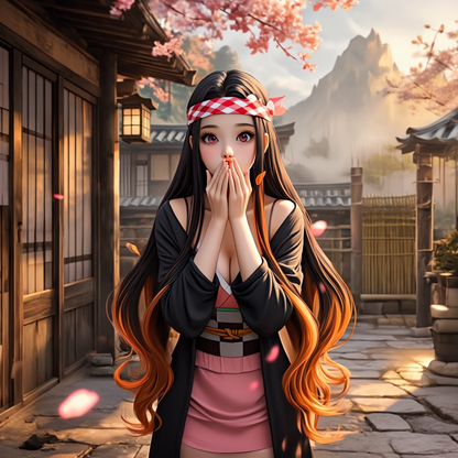 バンダナ ヘッドギア ヘッドバンド コスプレ コスチューム 鬼滅の刃風  (90060)