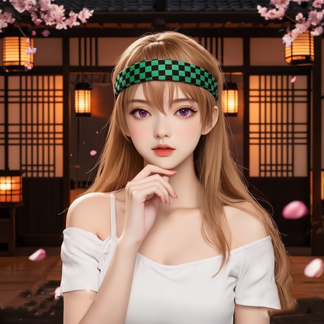 バンダナ ヘッドギア ヘッドバンド コスプレ コスチューム 鬼滅の刃風  (90060)